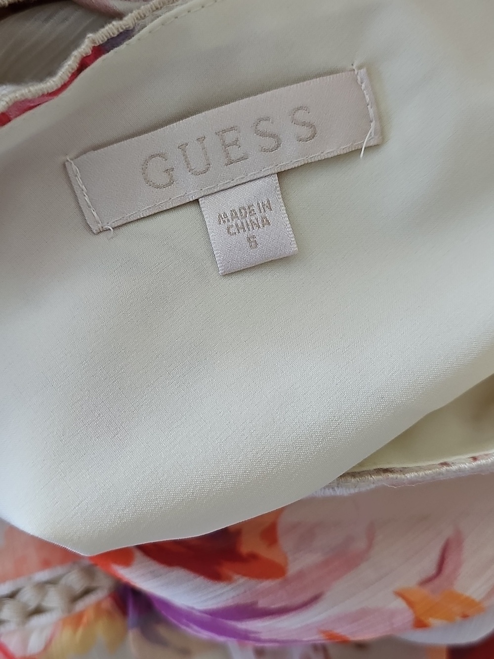 Detailed Guess Floral V-Neck Ruffle Mini Dress - Picture 7 of 12